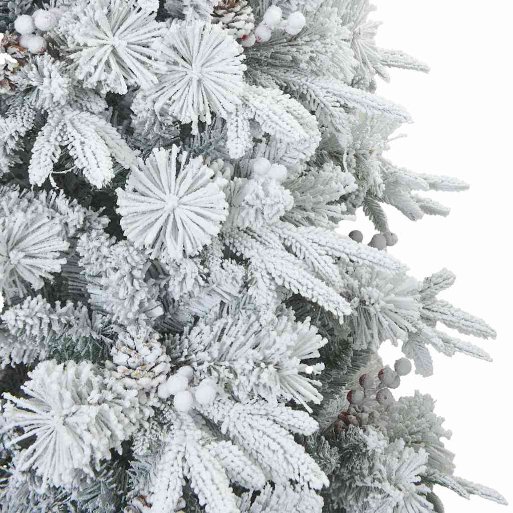 Albero di Natale Artificiale con Rami Pieghevoli Bianco 210 cm