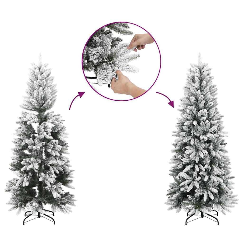 Albero di Natale Artificiale con Rami Pieghevoli Bianco 240 cm