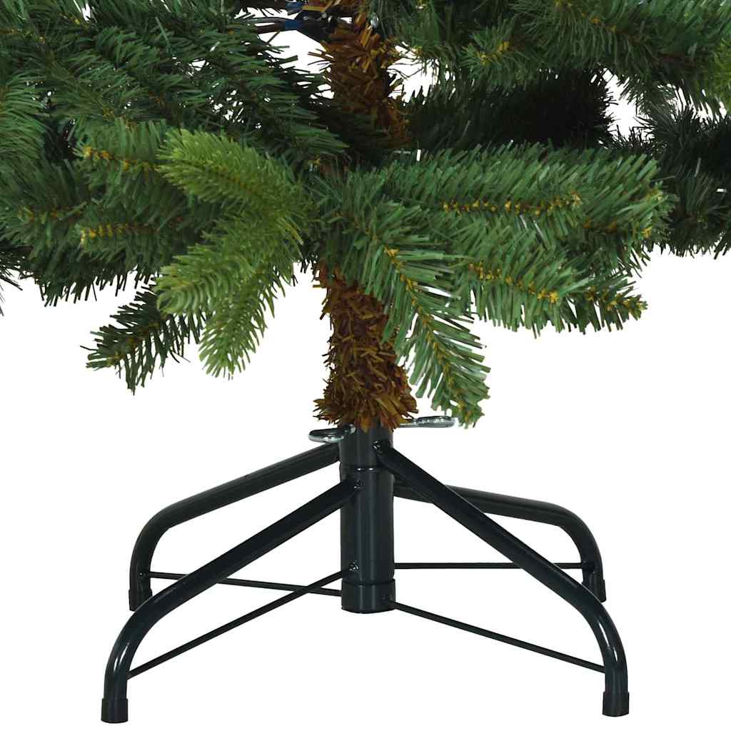Albero di Natale artificiale con 150 LED Verde 120 cm PE e PVC