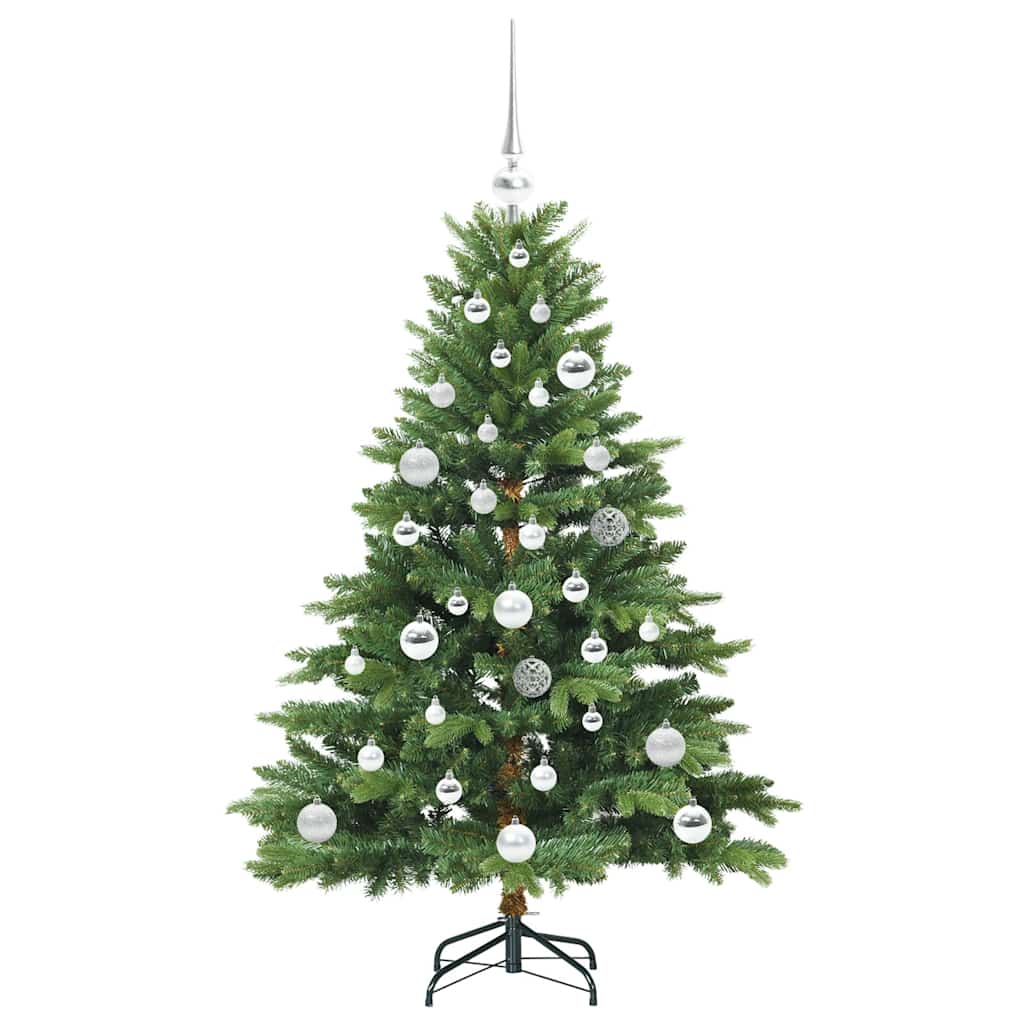 Albero di Natale artificiale con 150 LED Verde 120 cm PE e PVC