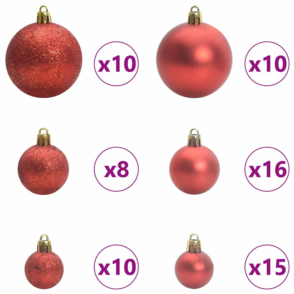 Albero di Natale artificiale con 300 LED Verde 210 cm PE e PVC
