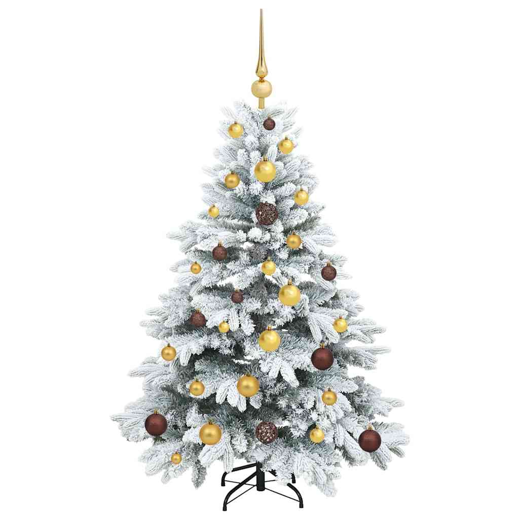 Albero di Natale artificiale con 150 LED Bianco 120 cm PE e PVC