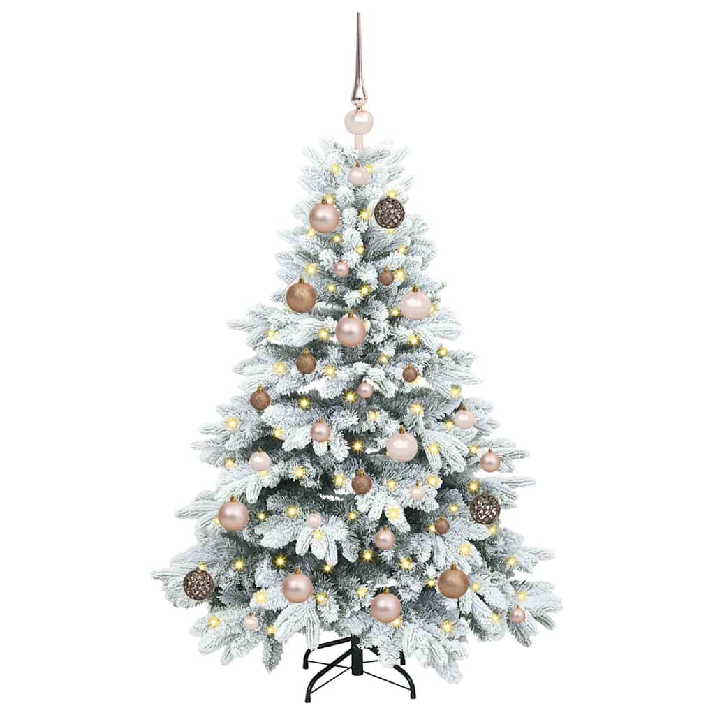 Albero di Natale artificiale con 150 LED Bianco 120 cm PE e PVC