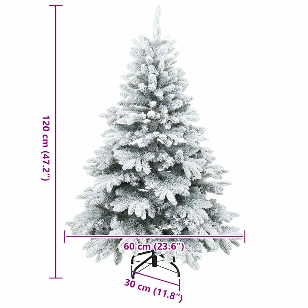 Albero di Natale artificiale con 150 LED Bianco 120 cm PE e PVC