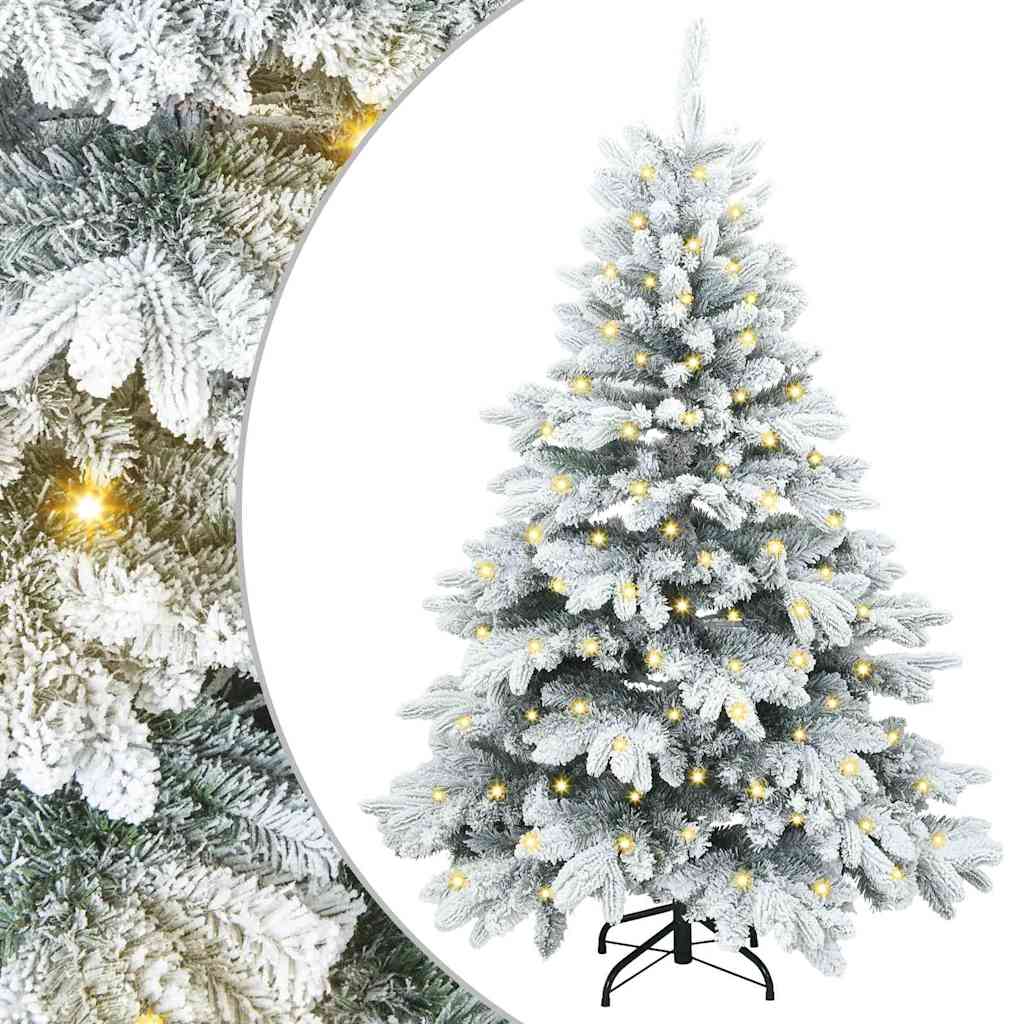 Albero di Natale artificiale con 150 LED Bianco 150 cm PE e PVC