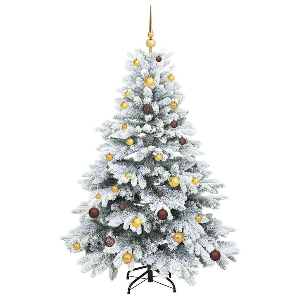 Albero di Natale artificiale con 150 LED Bianco 150 cm PE e PVC
