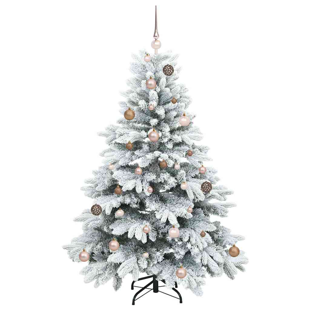 Albero di Natale artificiale con 150 LED Bianco 150 cm PE e PVC