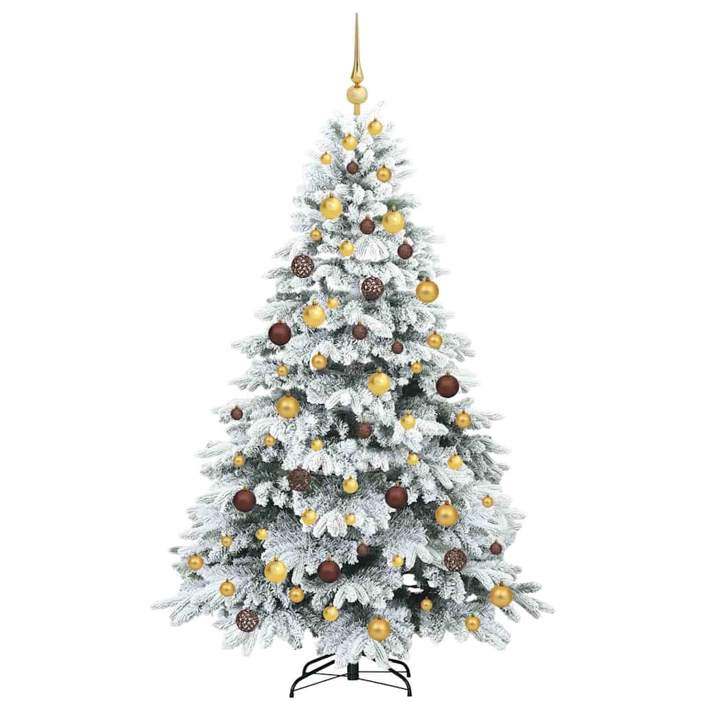 Albero di Natale artificiale con 300 LED Bianco 180 cm PE e PVC