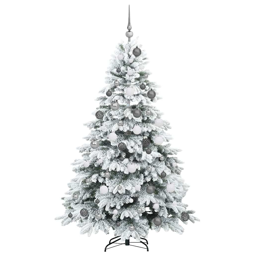 Albero di Natale artificiale con 300 LED Bianco 180 cm PE e PVC