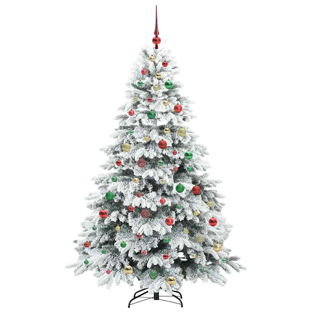 Albero di Natale artificiale con 300 LED Bianco 180 cm PE e PVC