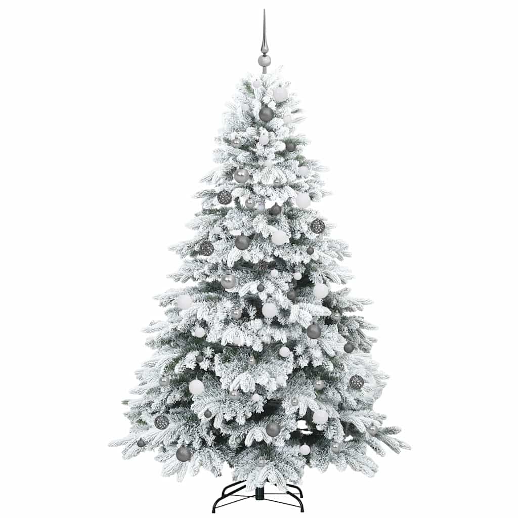 Albero di Natale artificiale con 300 LED Bianco 210 cm PE e PVC