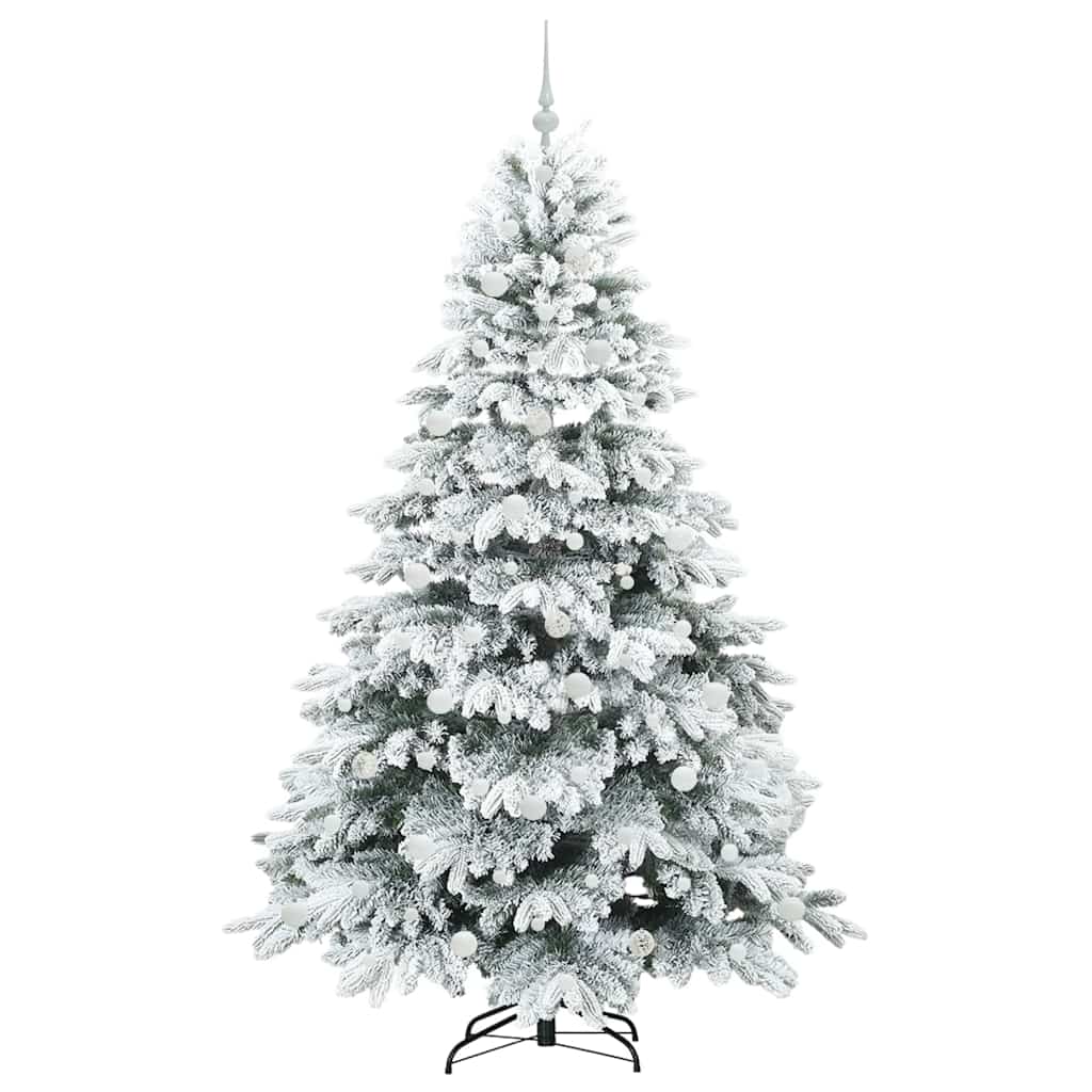 Albero di Natale artificiale con 300 LED Bianco 210 cm PE e PVC