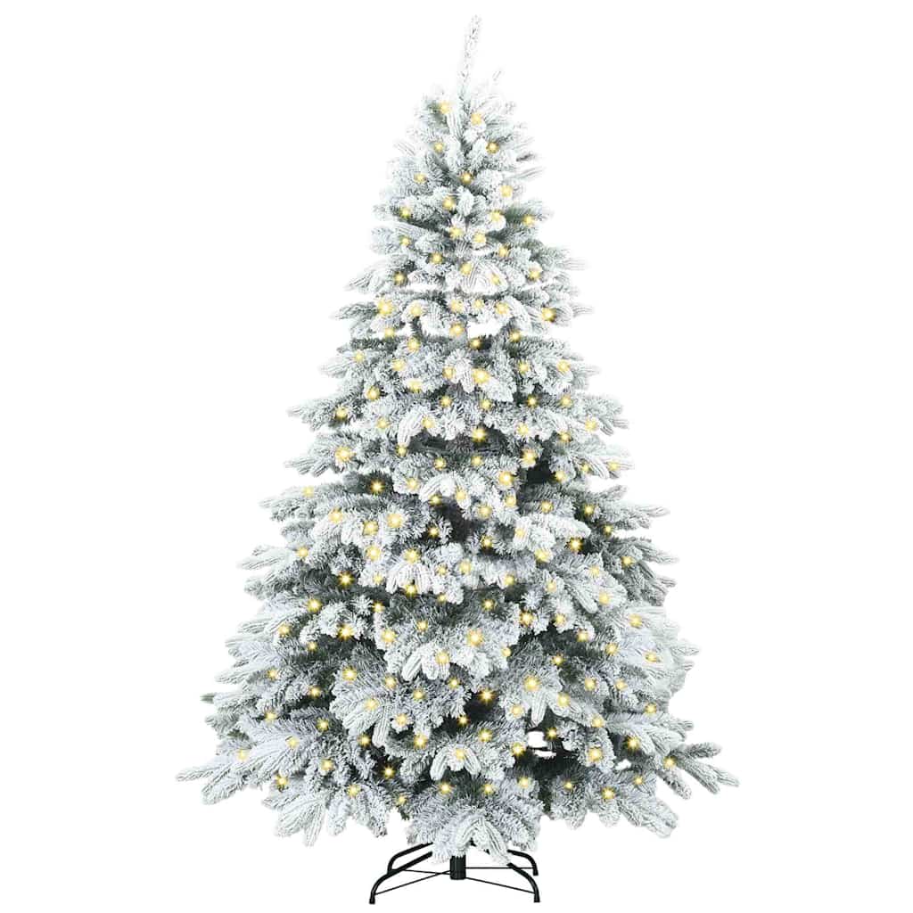 Albero di Natale artificiale con 300 LED Bianco 240 cm PE e PVC