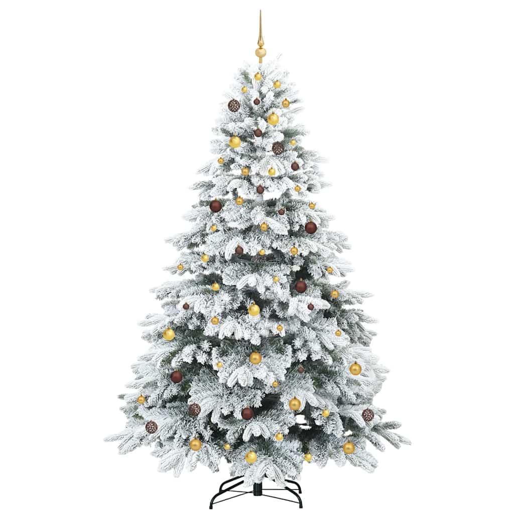 Albero di Natale artificiale con 300 LED Bianco 240 cm PE e PVC