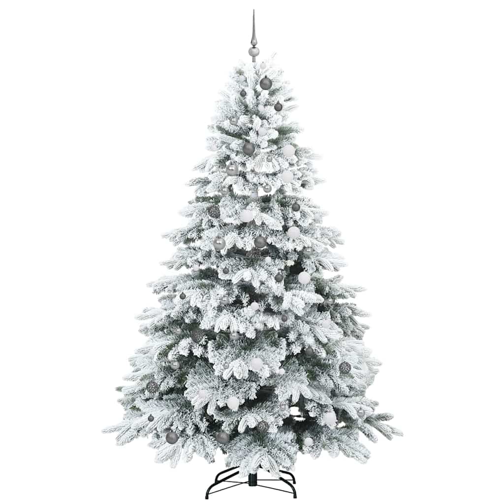 Albero di Natale artificiale con 300 LED Bianco 240 cm PE e PVC