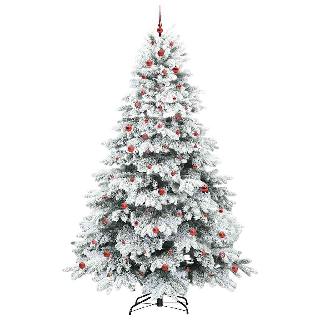 Albero di Natale artificiale con 300 LED Bianco 240 cm PE e PVC