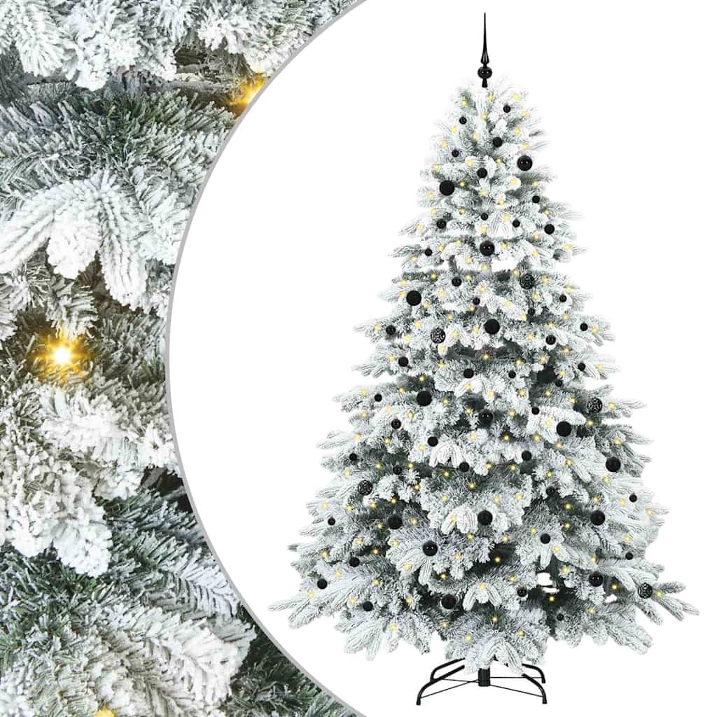 Albero di Natale artificiale con 300 LED Bianco 240 cm PE e PVC