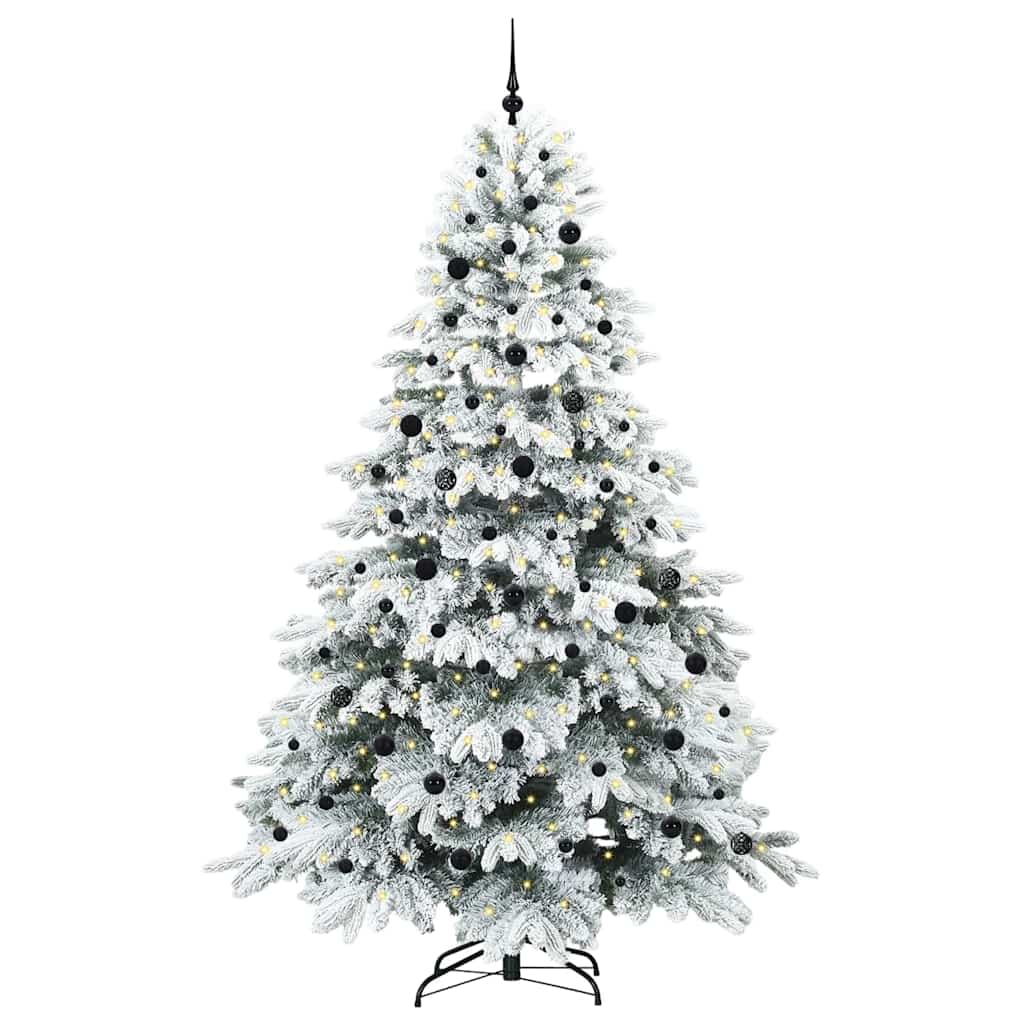 Albero di Natale artificiale con 300 LED Bianco 240 cm PE e PVC