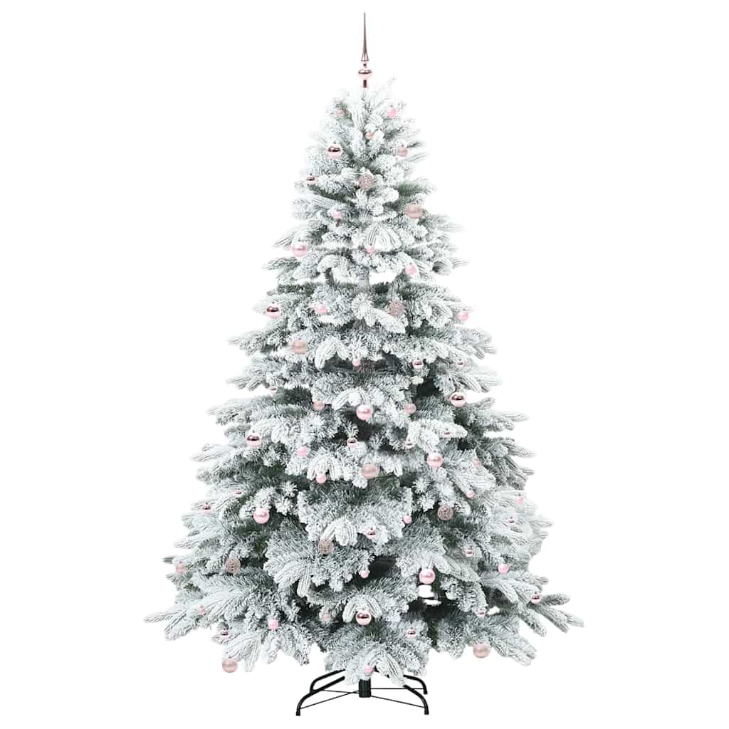 Albero di Natale artificiale con 300 LED Bianco 240 cm PE e PVC