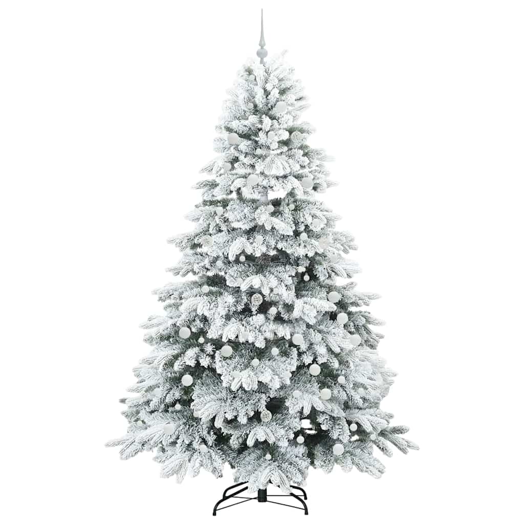 Albero di Natale artificiale con 300 LED Bianco 240 cm PE e PVC