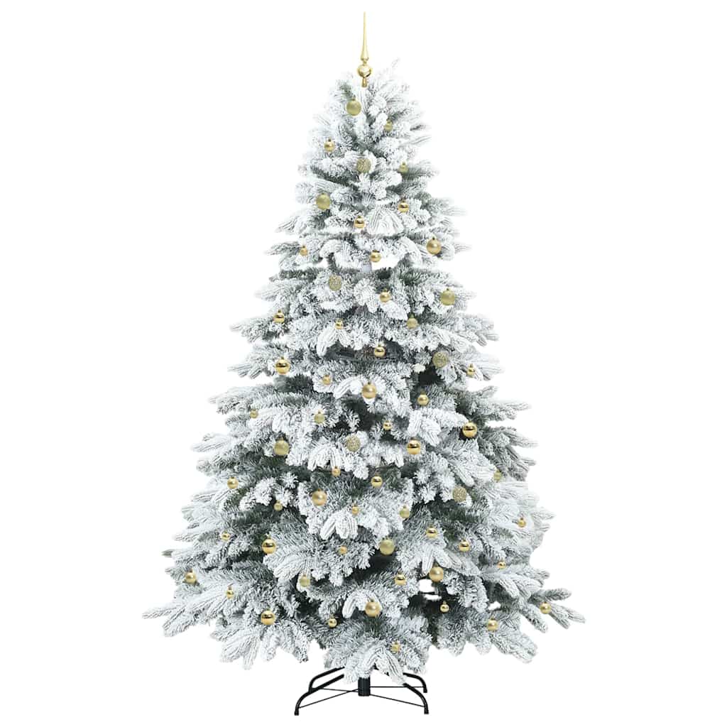 Albero di Natale artificiale con 300 LED Bianco 240 cm PE e PVC