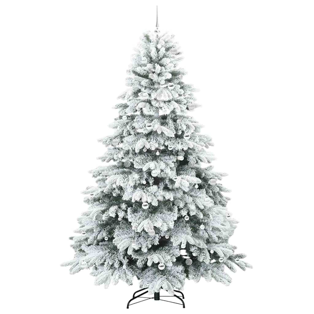 Albero di Natale artificiale con 300 LED Bianco 240 cm PE e PVC