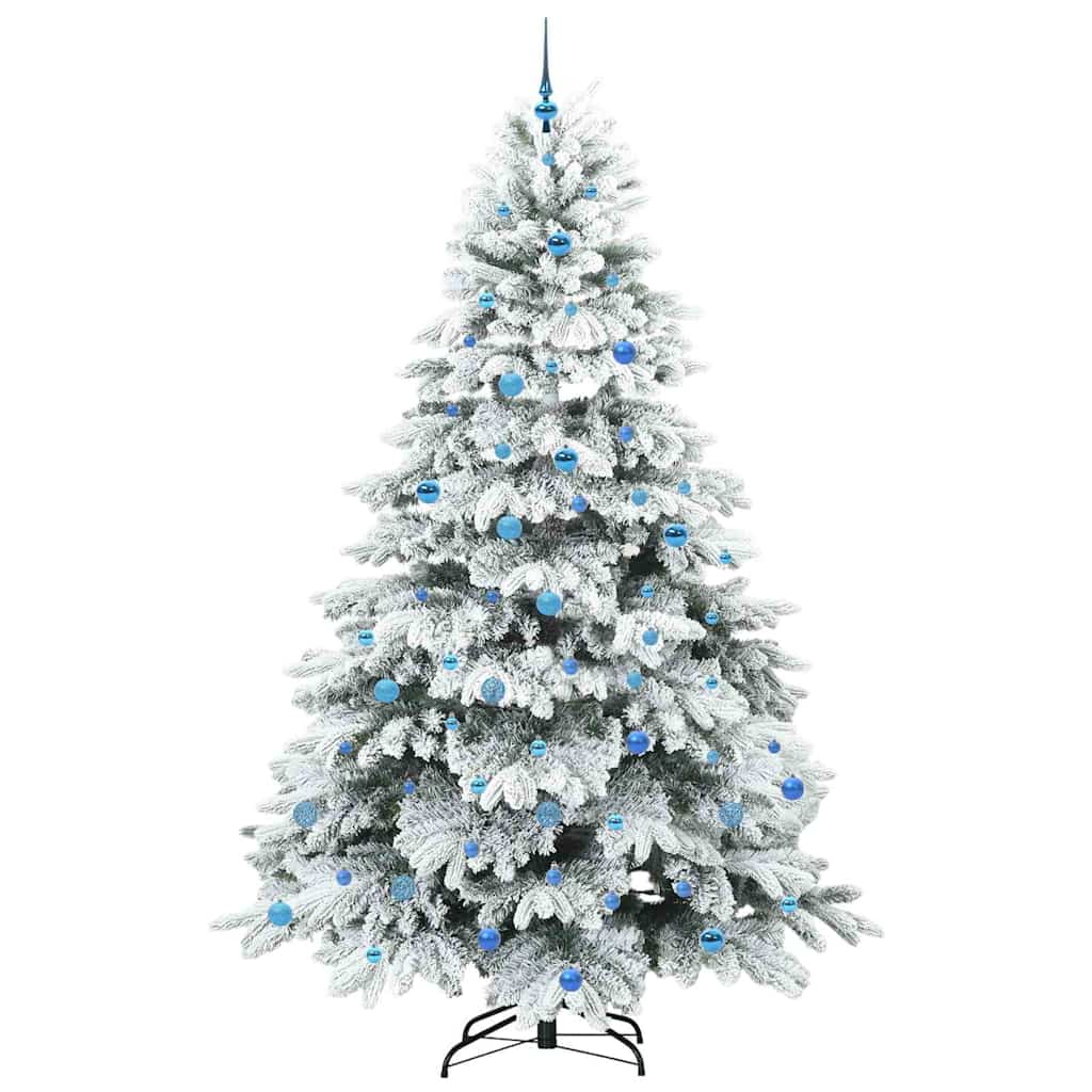 Albero di Natale artificiale con 300 LED Bianco 240 cm PE e PVC