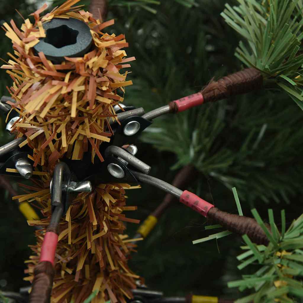 Albero di Natale Artificiale con Rami Pieghevoli Verde 150 cm