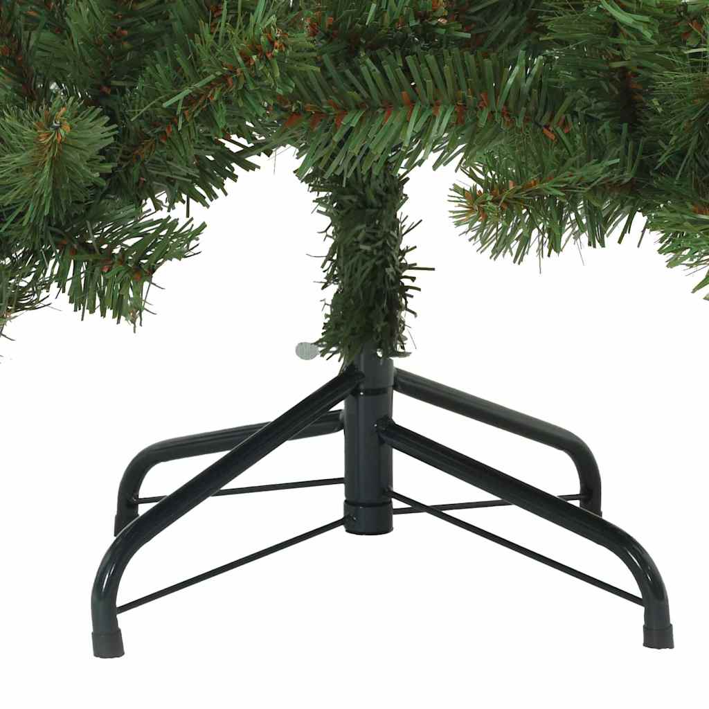 Albero di Natale Artificiale con Rami Pieghevoli Verde 150 cm