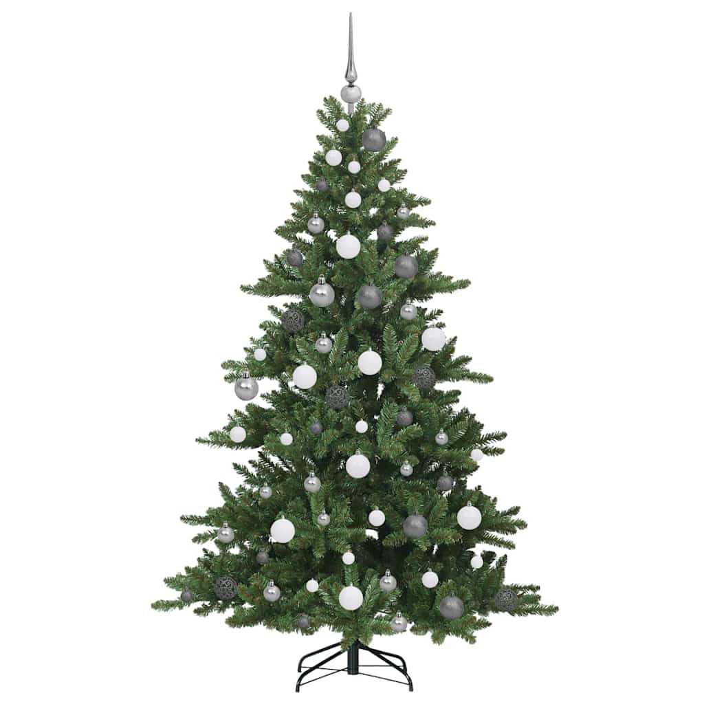 Albero di Natale Artificiale con Rami Pieghevoli Verde 180 cm