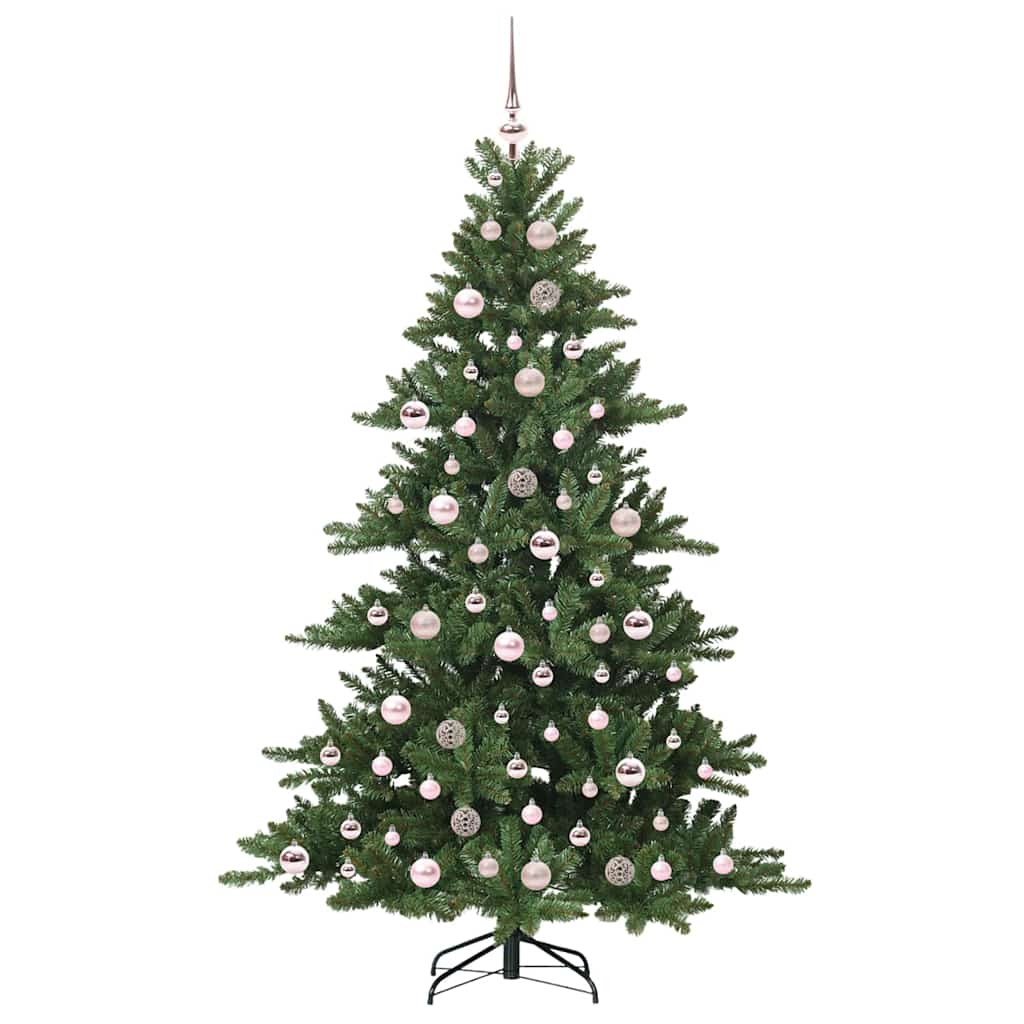 Albero di Natale Artificiale con Rami Pieghevoli Verde 180 cm