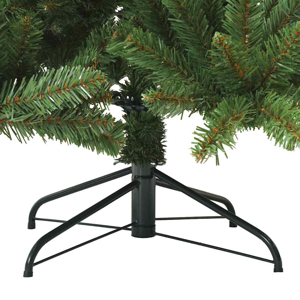 Albero di Natale Artificiale con Rami Pieghevoli Verde 210 cm