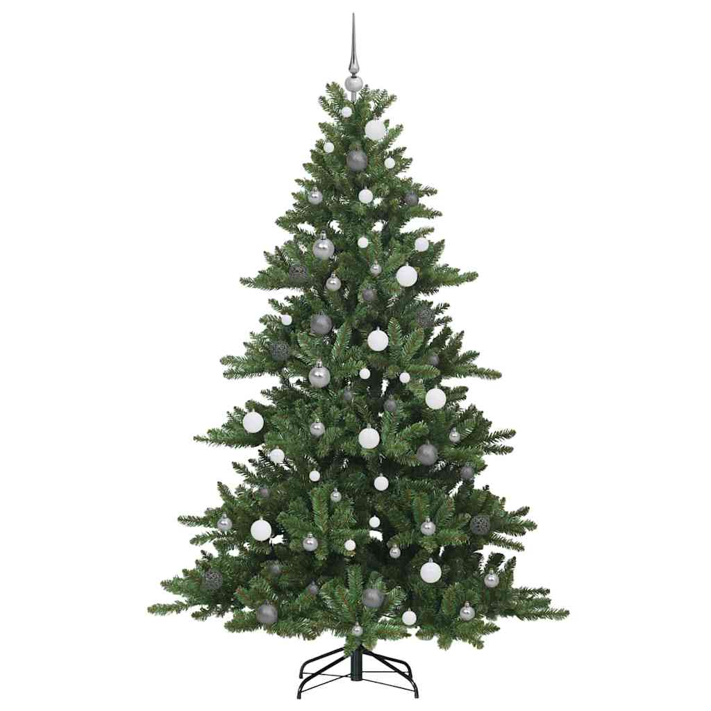 Albero di Natale Artificiale con Rami Pieghevoli Verde 210 cm