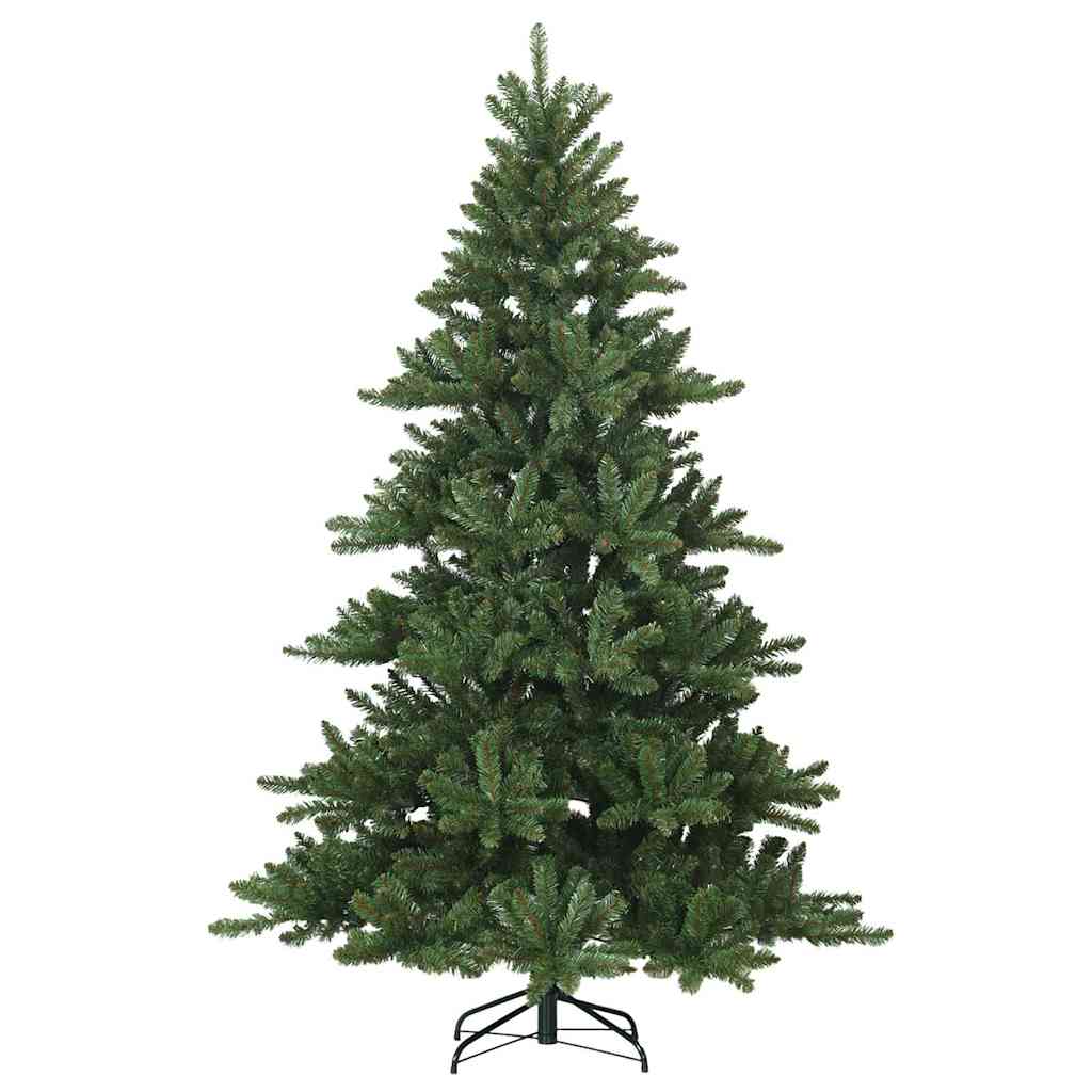 Albero di Natale Artificiale con Rami Pieghevoli Verde 210 cm