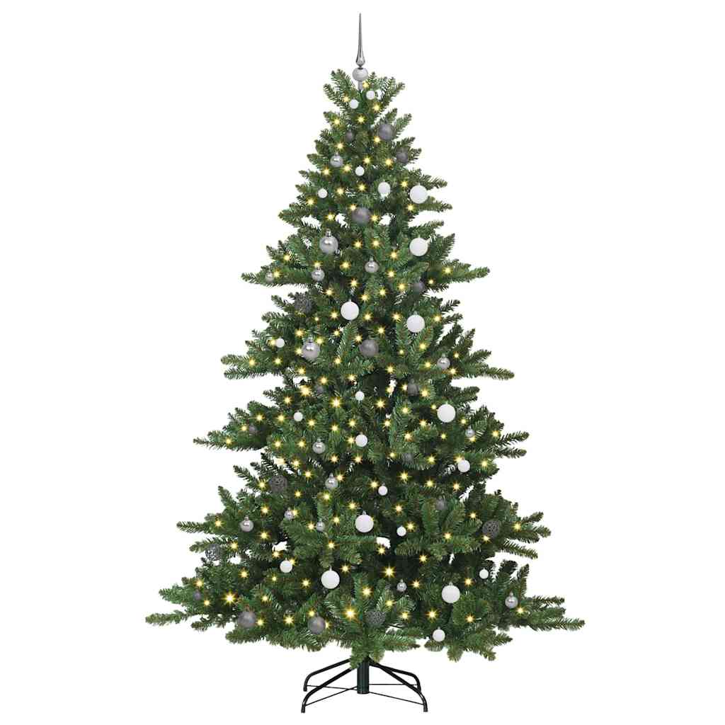 Albero di Natale Artificiale con Rami Pieghevoli Verde 240 cm