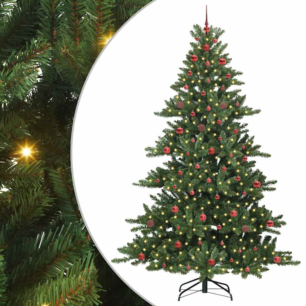 Albero di Natale Artificiale con Rami Pieghevoli Verde 240 cm