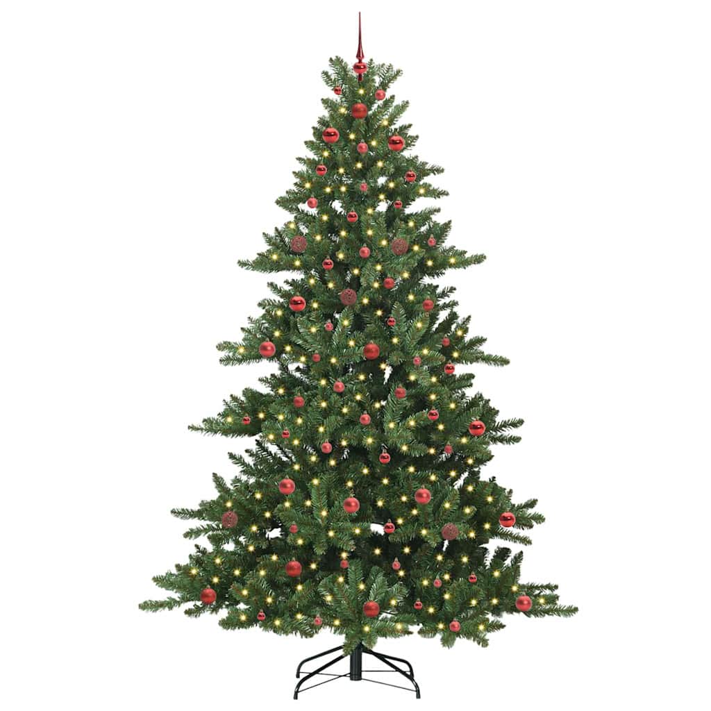 Albero di Natale Artificiale con Rami Pieghevoli Verde 240 cm