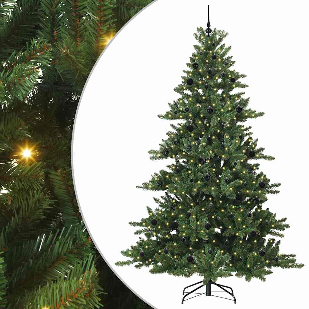 Albero di Natale Artificiale con Rami Pieghevoli Verde 240 cm