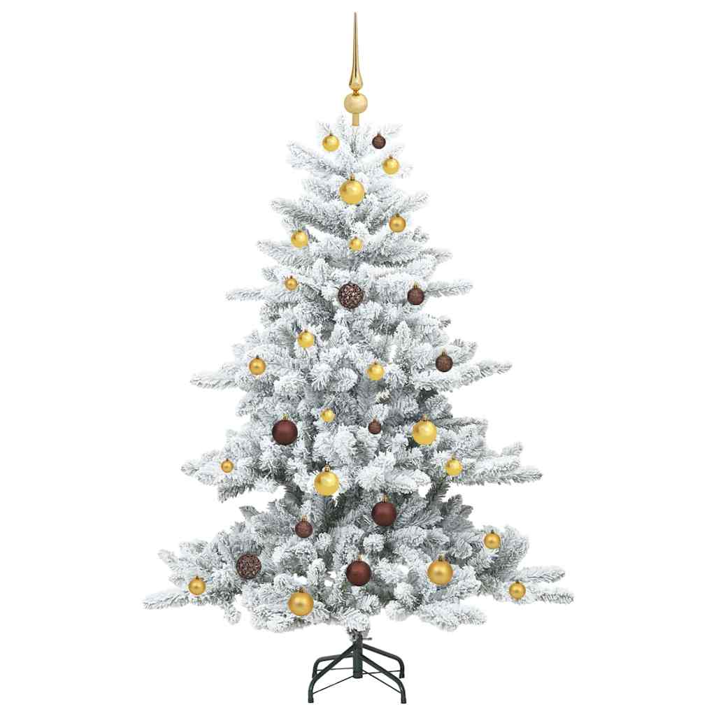 Albero di Natale Artificiale con Rami Pieghevoli Bianco 150 cm