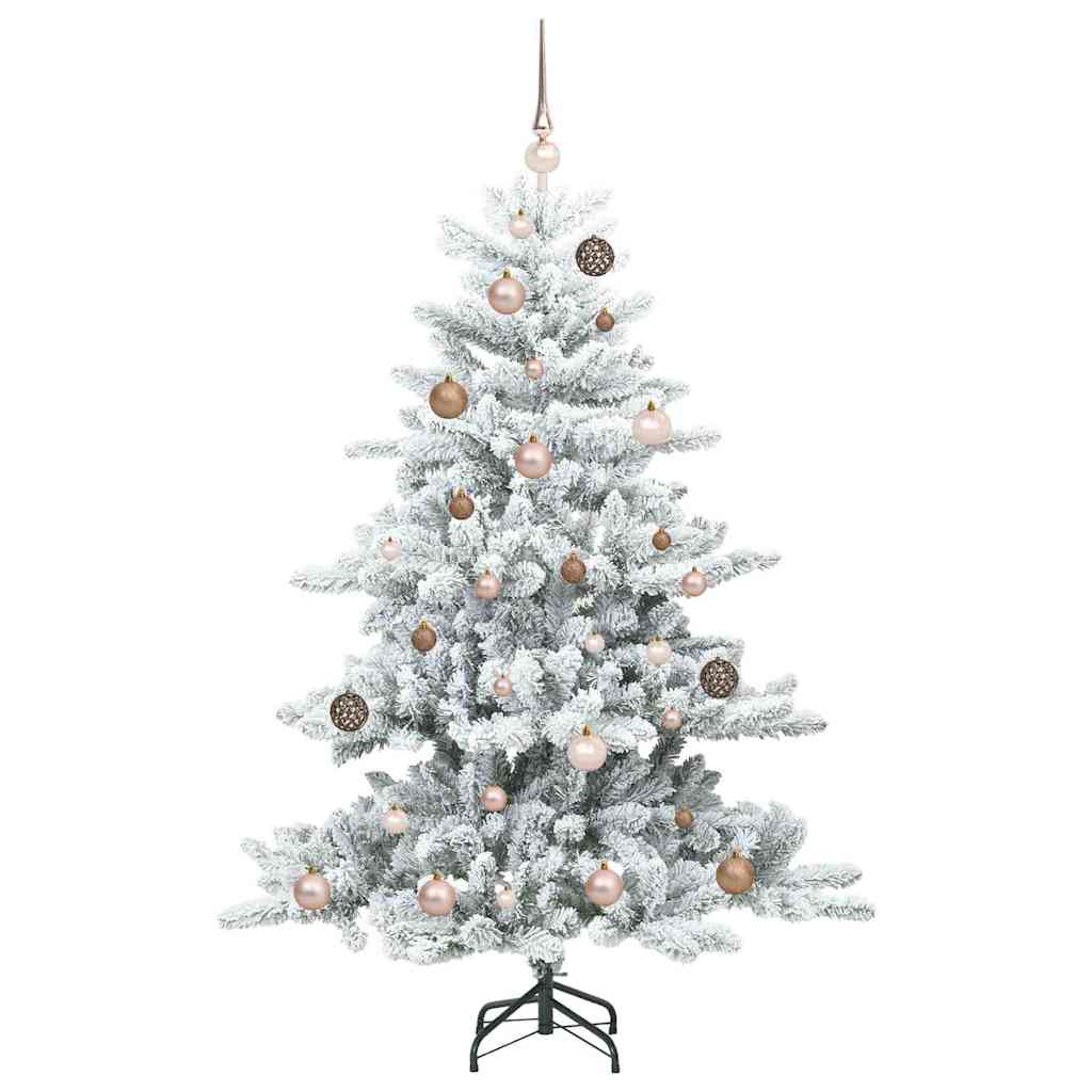 Albero di Natale Artificiale con Rami Pieghevoli Bianco 150 cm