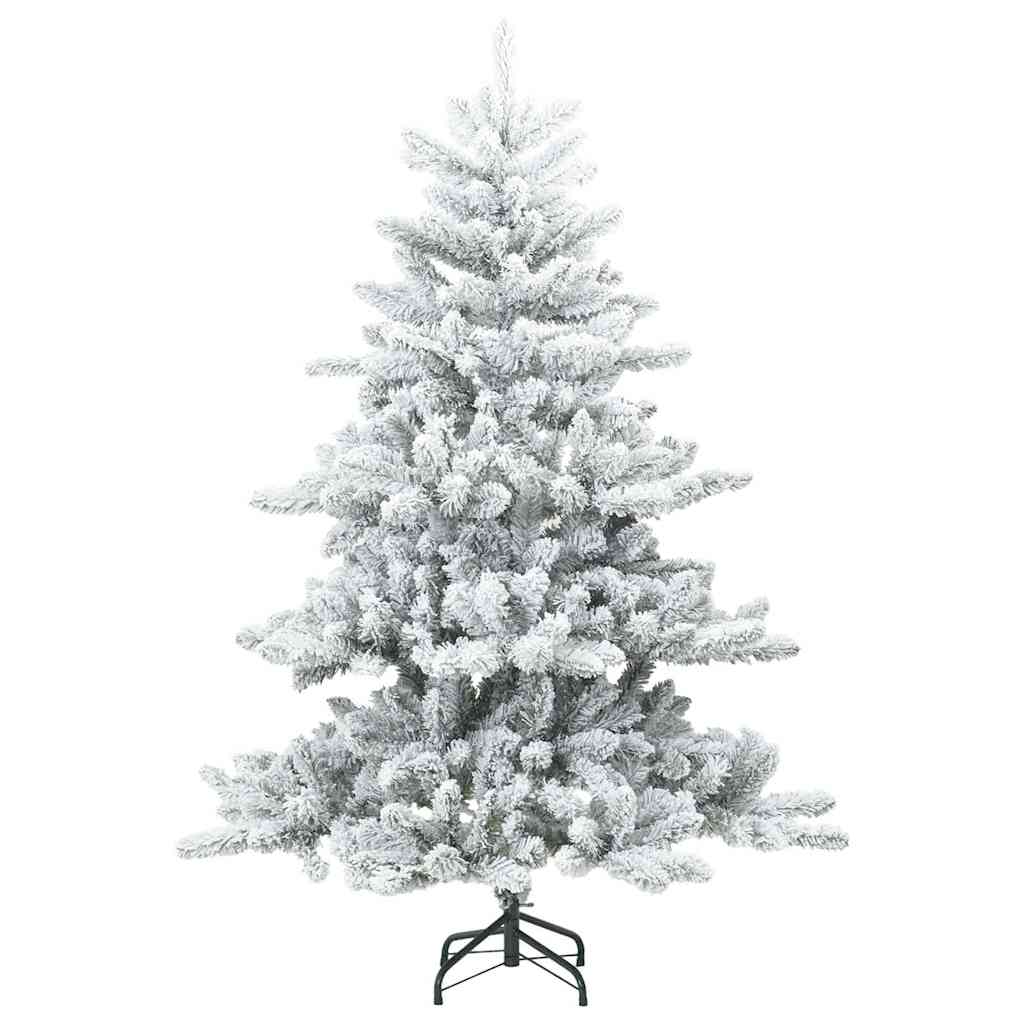 Albero di Natale Artificiale con Rami Pieghevoli Bianco 150 cm
