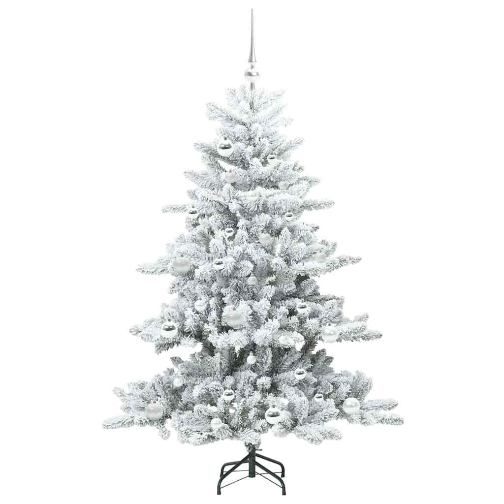 Albero di Natale Artificiale con Rami Pieghevoli Bianco 150 cm