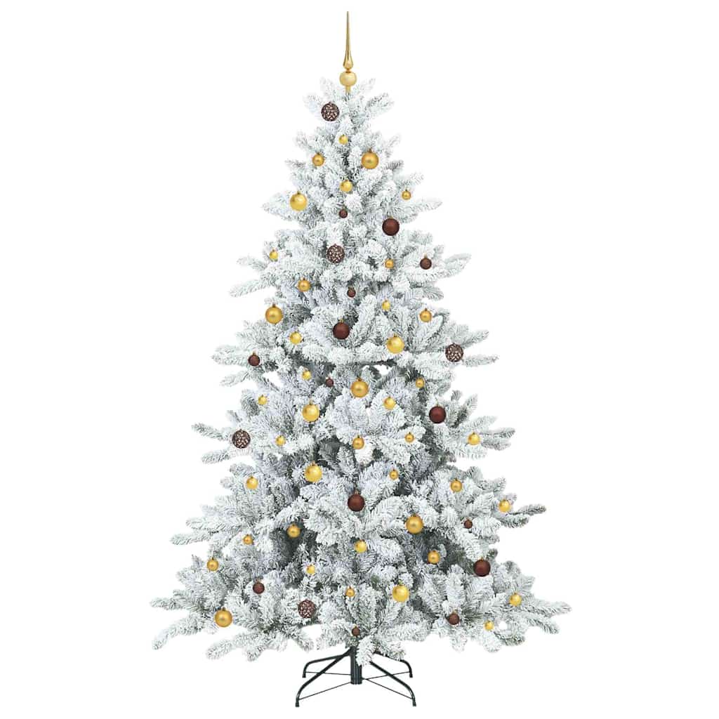Albero di Natale Artificiale con Rami Pieghevoli Bianco 240 cm