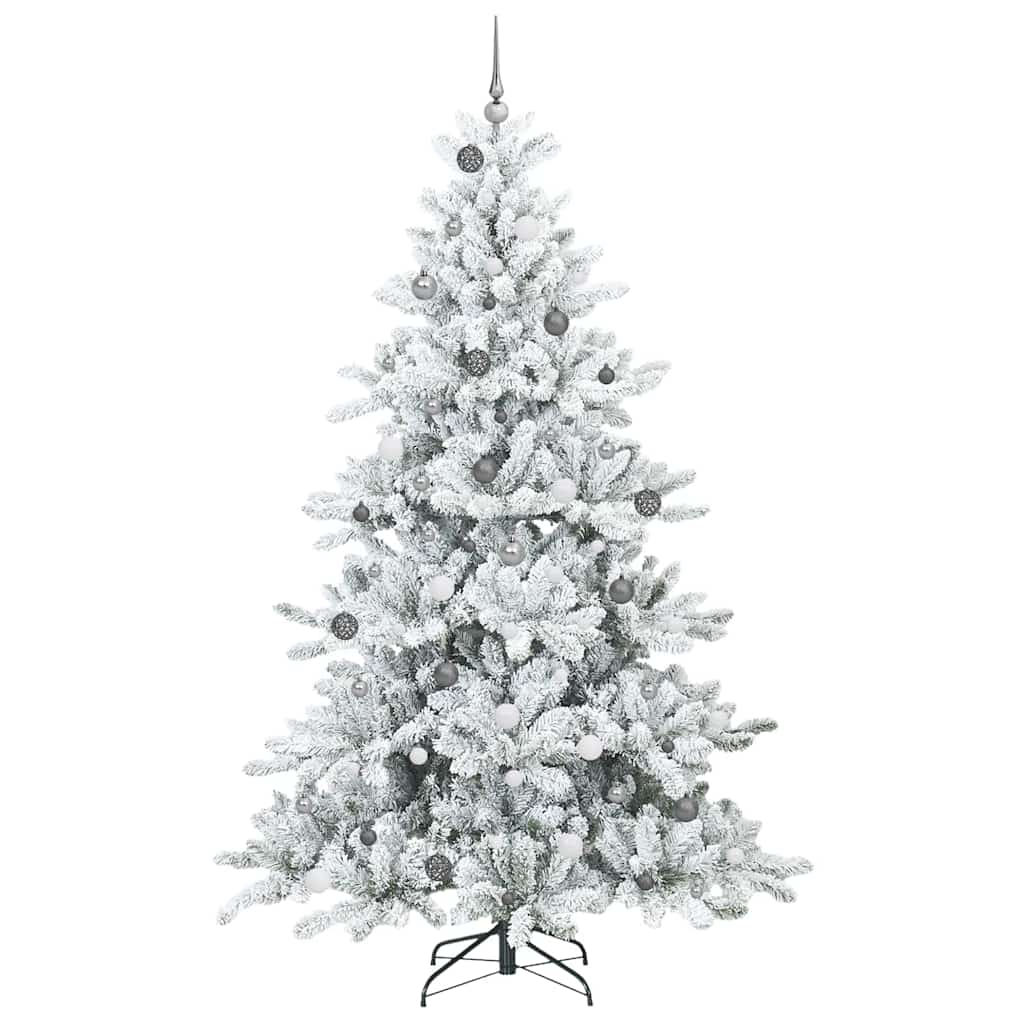 Albero di Natale Artificiale con Rami Pieghevoli Bianco 240 cm