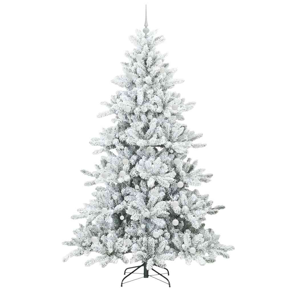 Albero di Natale Artificiale con Rami Pieghevoli Bianco 240 cm