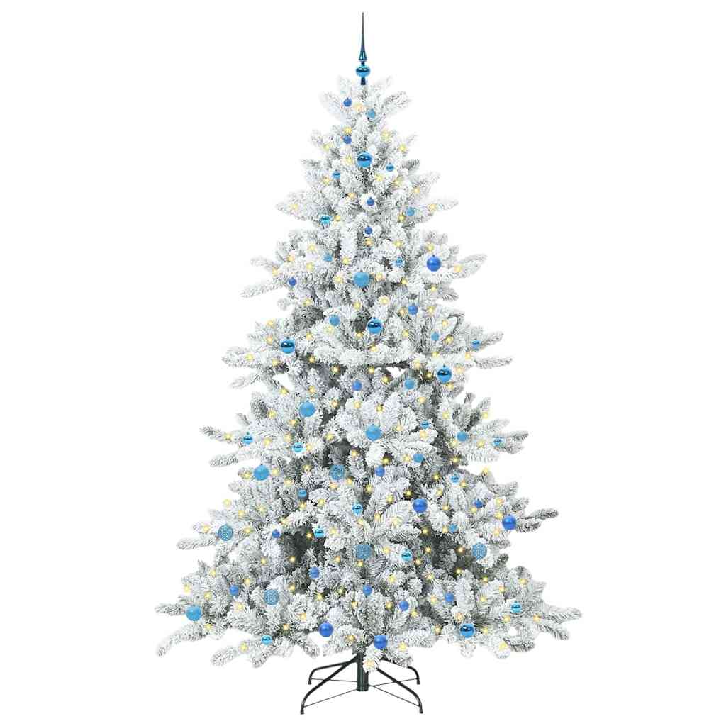 Albero di Natale Artificiale con Rami Pieghevoli Bianco 240 cm
