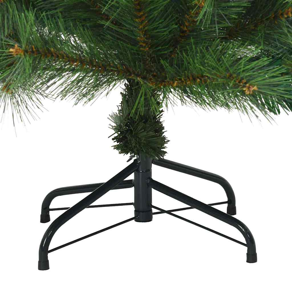 Albero di Natale artificiale con 150 LED Verde 120 cm PE e PVC