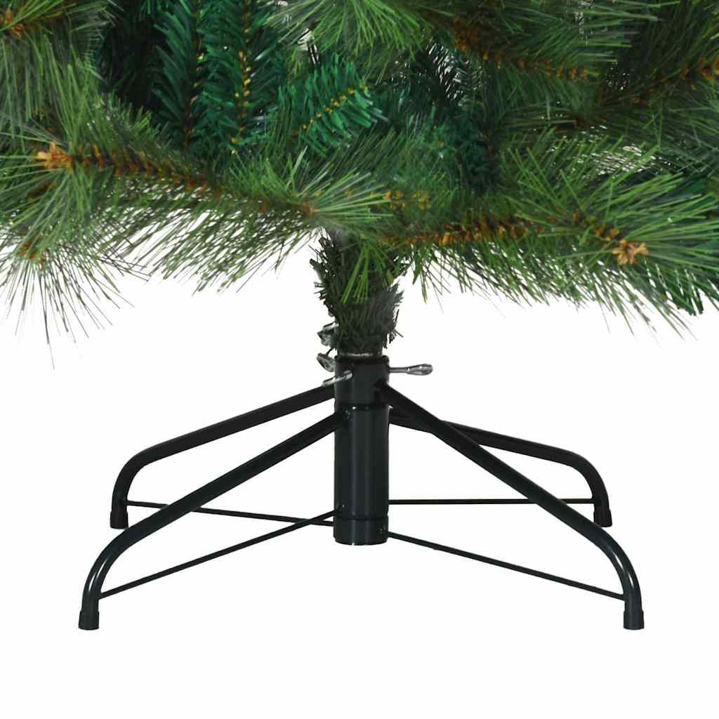 Albero di Natale artificiale con 300 LED Verde 180 cm PE e PVC