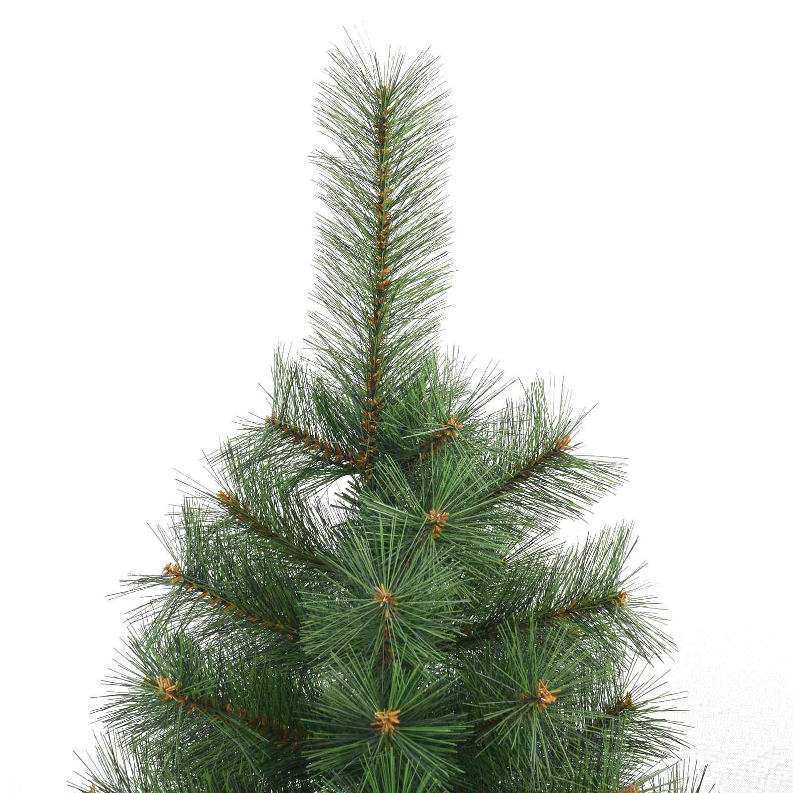 Albero di Natale artificiale con 300 LED Verde 210 cm PE e PVC