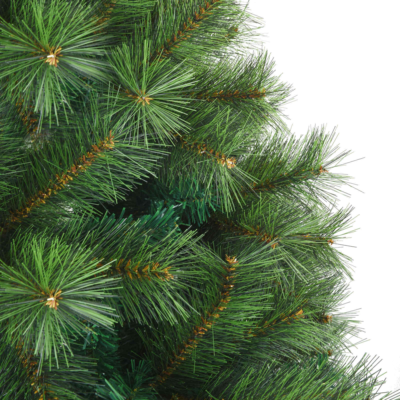 Albero di Natale artificiale con 300 LED Verde 210 cm PE e PVC